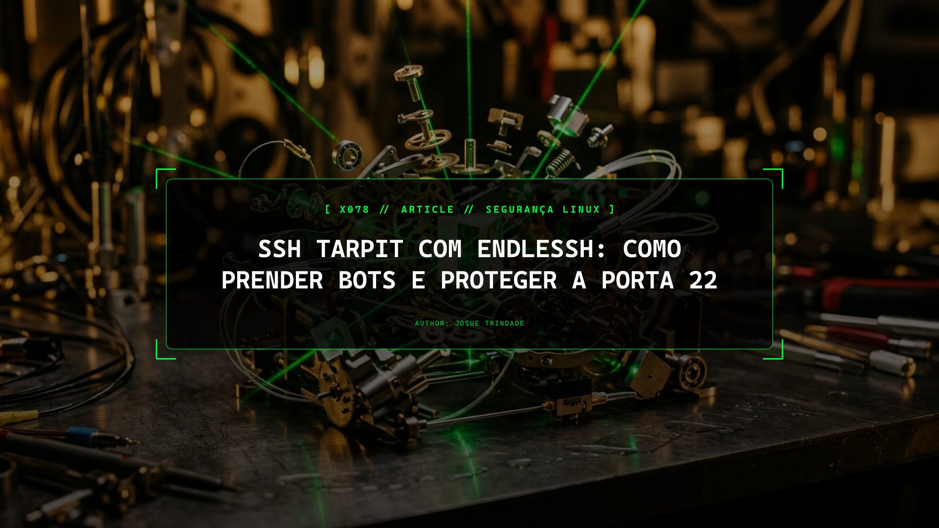 Como Prender Bots de Força Bruta SSH num Ciclo Infinito: O Endlessh Protege a Porta 22 com Apenas 2MB de Memória RAM