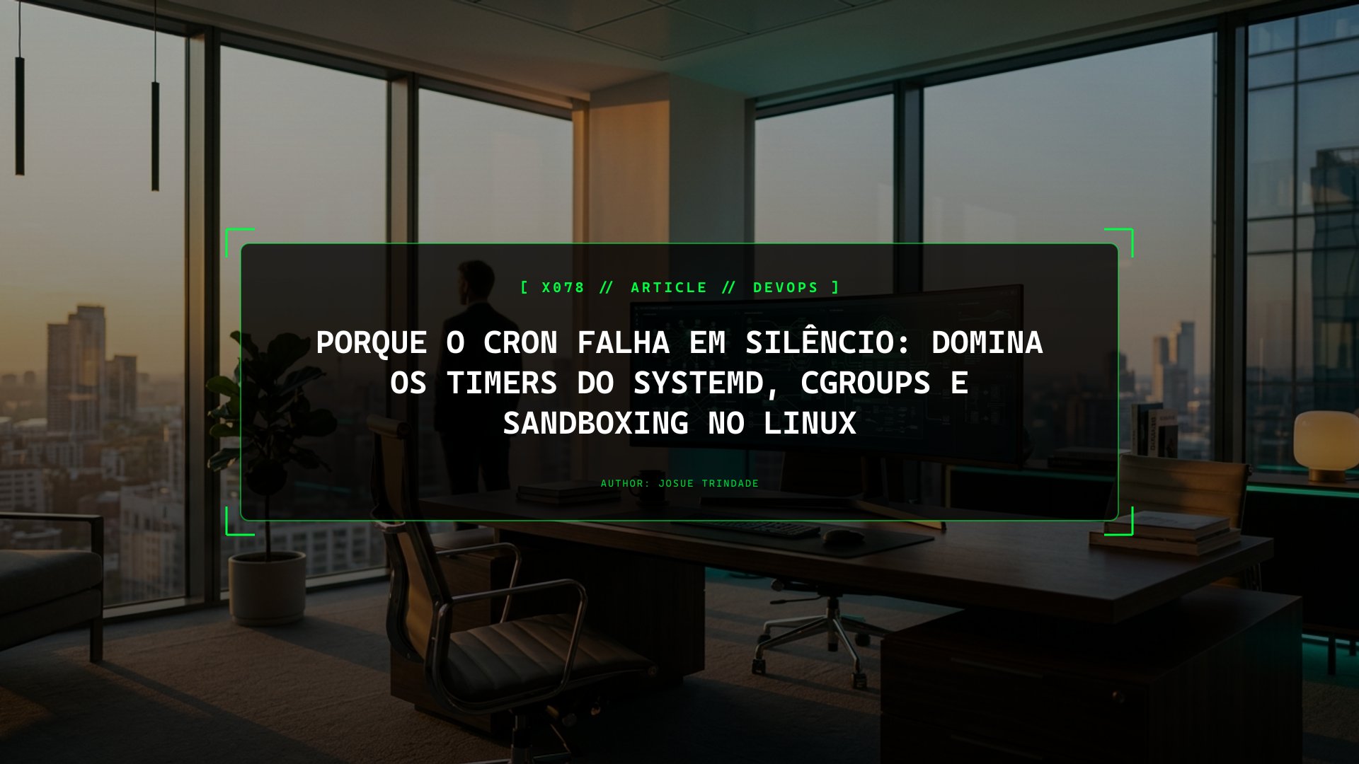 Porque o Cron Falha em Silêncio: Domina os Timers do systemd, Cgroups e Sandboxing no Linux