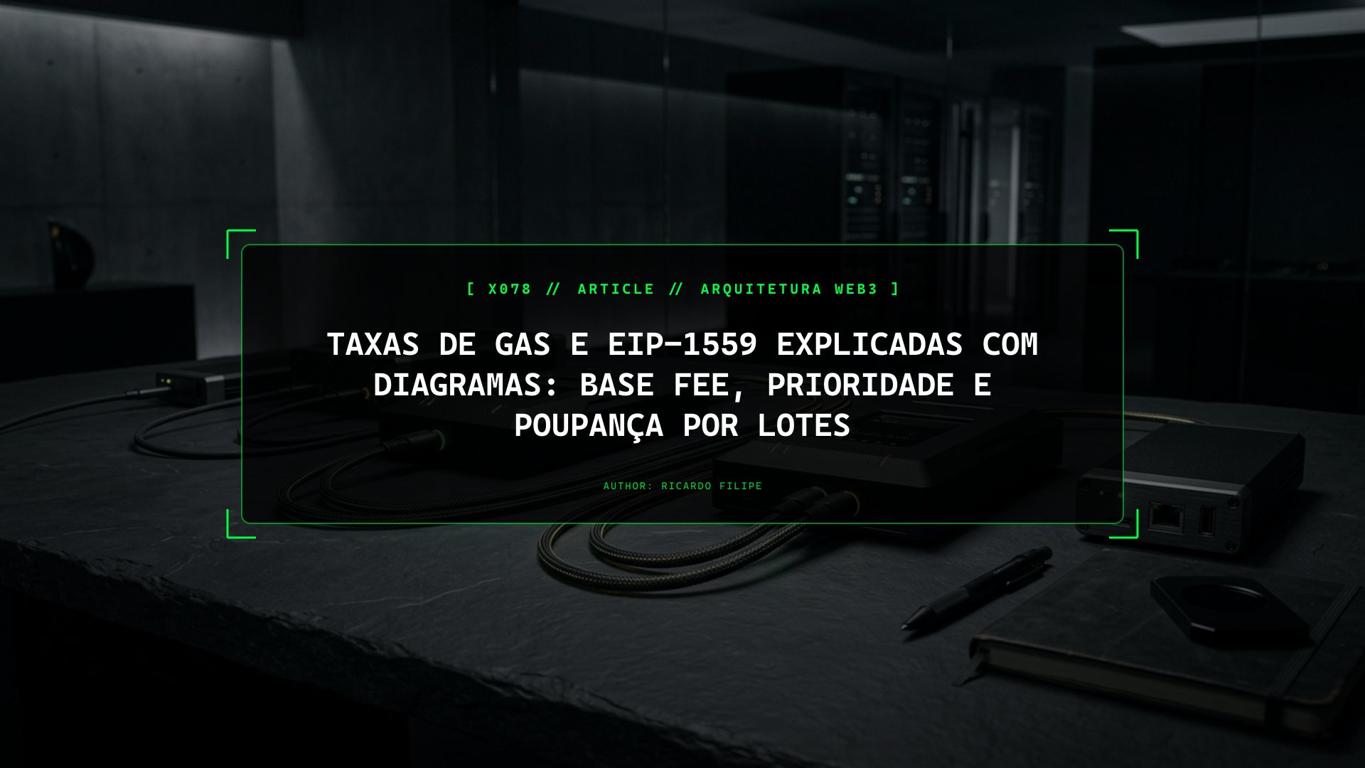 Taxas de Gas e EIP-1559 Explicadas na Prática: Base Fee, Prioridade e Poupança por Lotes