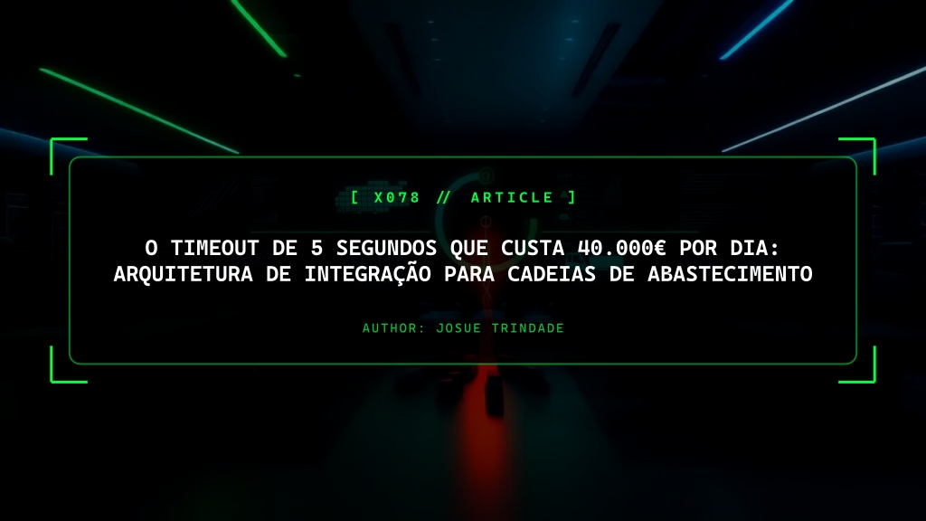 O Timeout de 5 Segundos que Custa 40.000€ por Dia: Arquitetura de Integração para Cadeias de Abastecimento