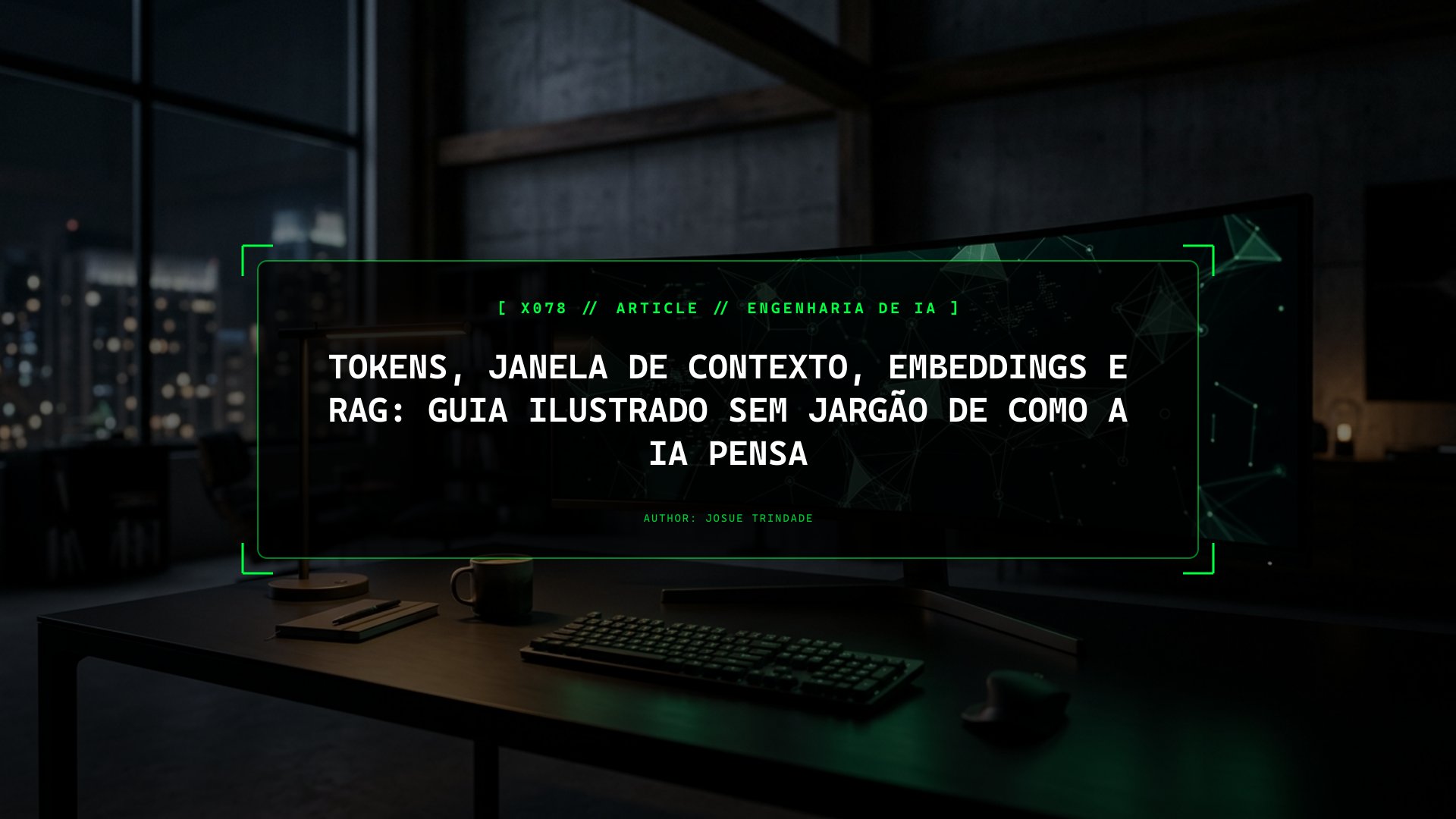 Tokens, Janela de Contexto, Embeddings e RAG: Guia Ilustrado sem Jargão de Como a IA Pensa