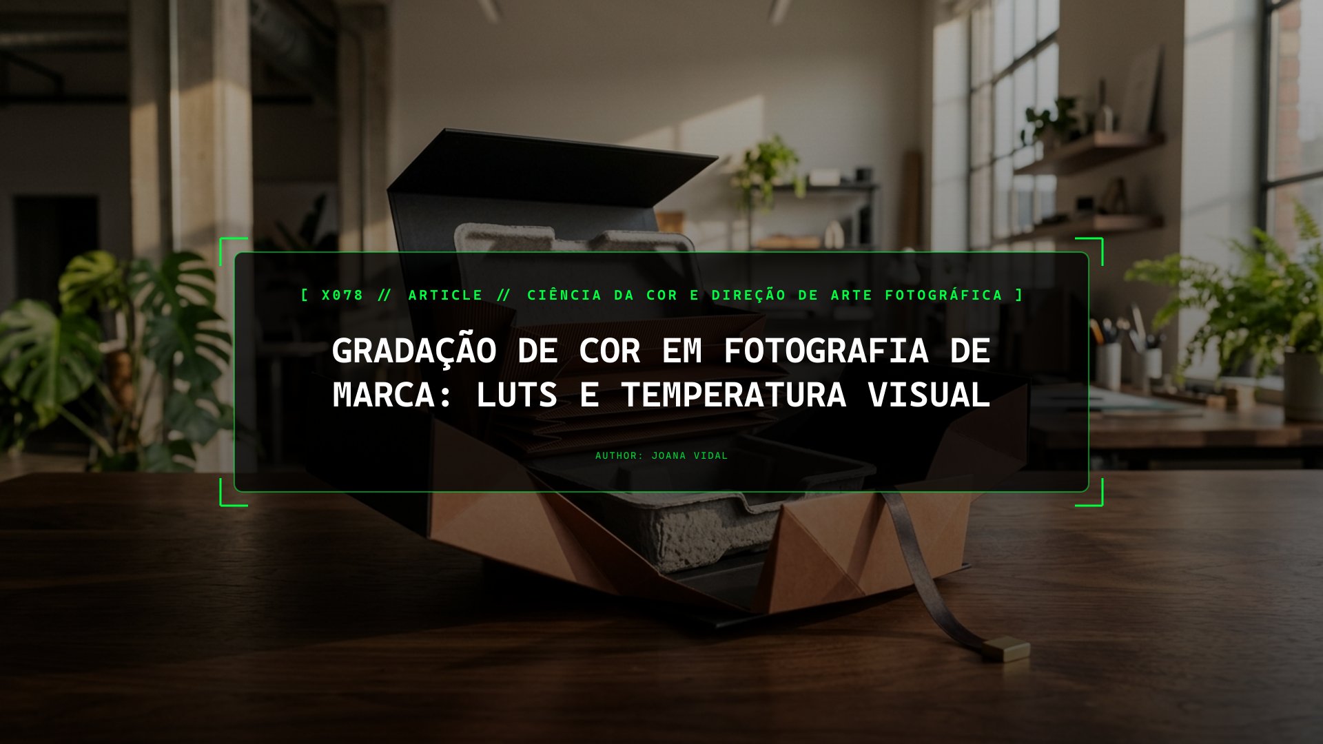Gradação de Cor em Fotografia de Marca: LUTs e Temperatura Visual