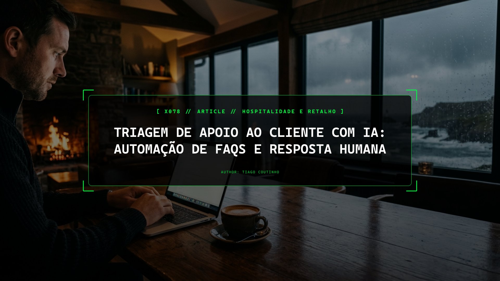 Triagem de Apoio ao Cliente com IA: Automação de FAQs e Resposta Humana
