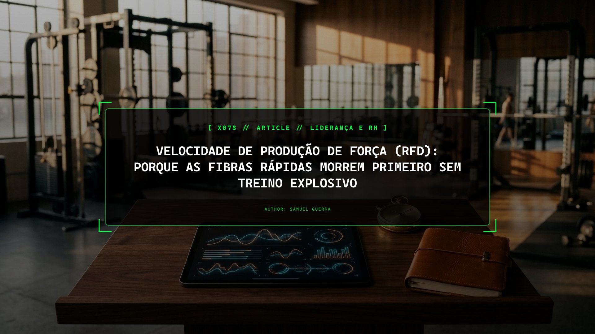 Velocidade de Produção de Força (RFD): Porque as Fibras Rápidas Morrem Primeiro Sem Treino Explosivo