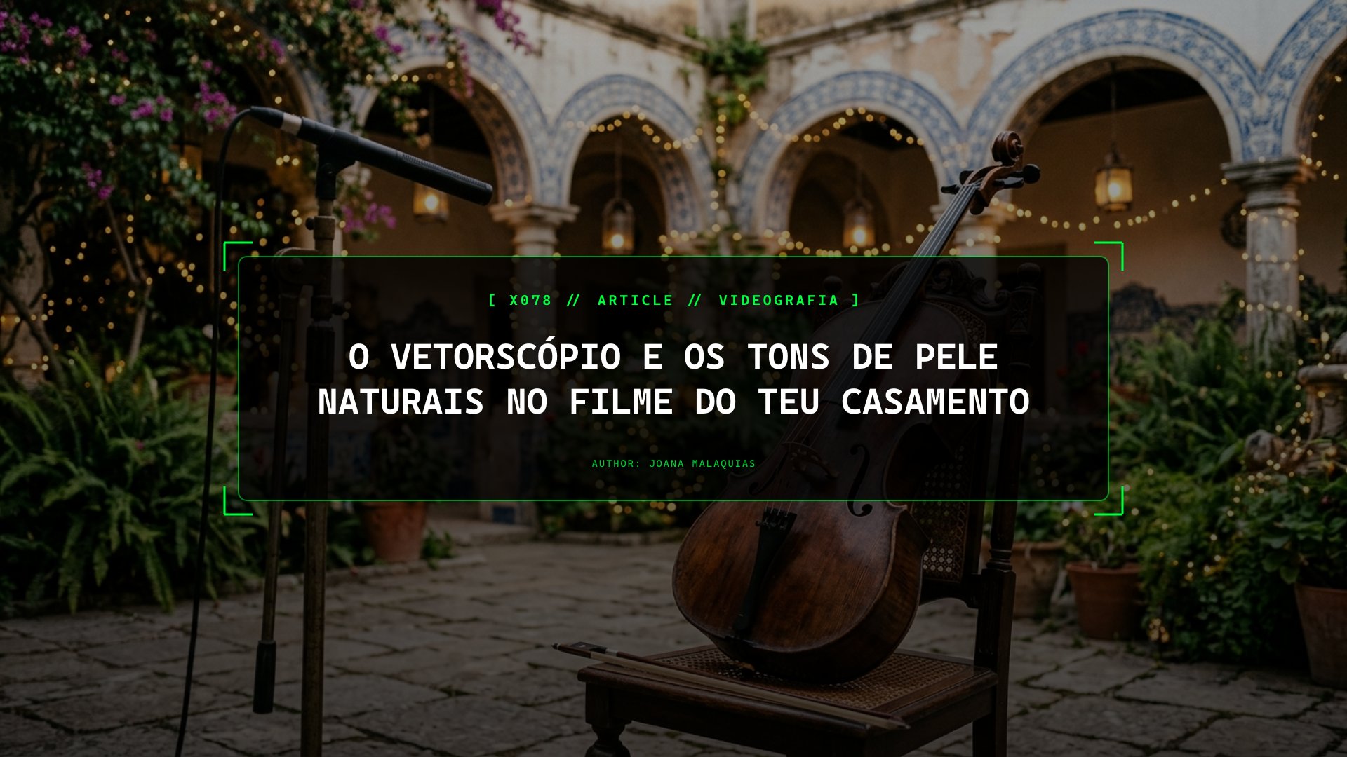O Vetorscópio e os Tons de Pele Naturais no Filme do Teu Casamento