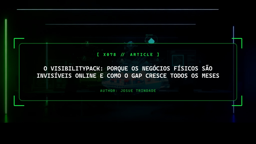 O VisibilityPack: Porque os negócios físicos (como restaurantes, retalho local e clínicas) São Invisíveis Online