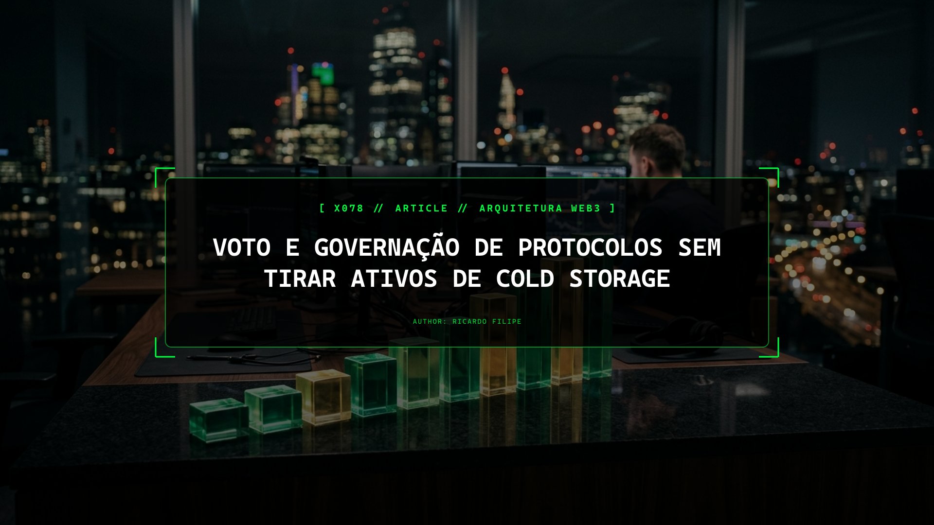 Voto e Governação de Protocolos Sem Tirar Ativos de Cold Storage