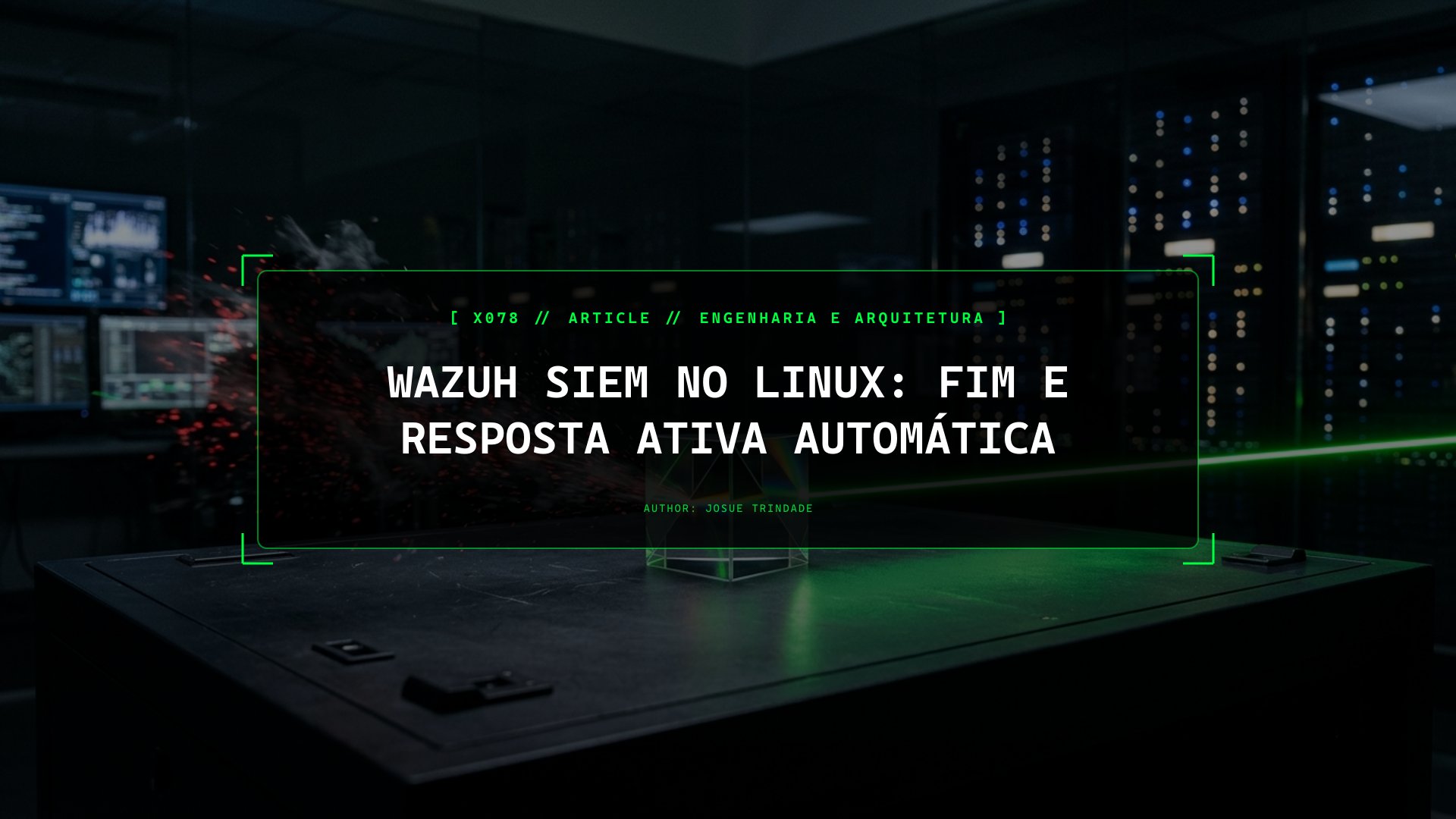 Como Automatizar a Monitorização de Integridade (FIM) e Resposta Ativa em Tempo Real com Wazuh