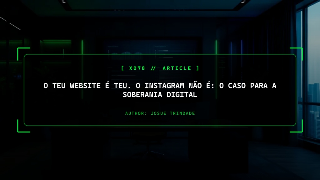 O Teu Website É Teu. O Instagram Não É.