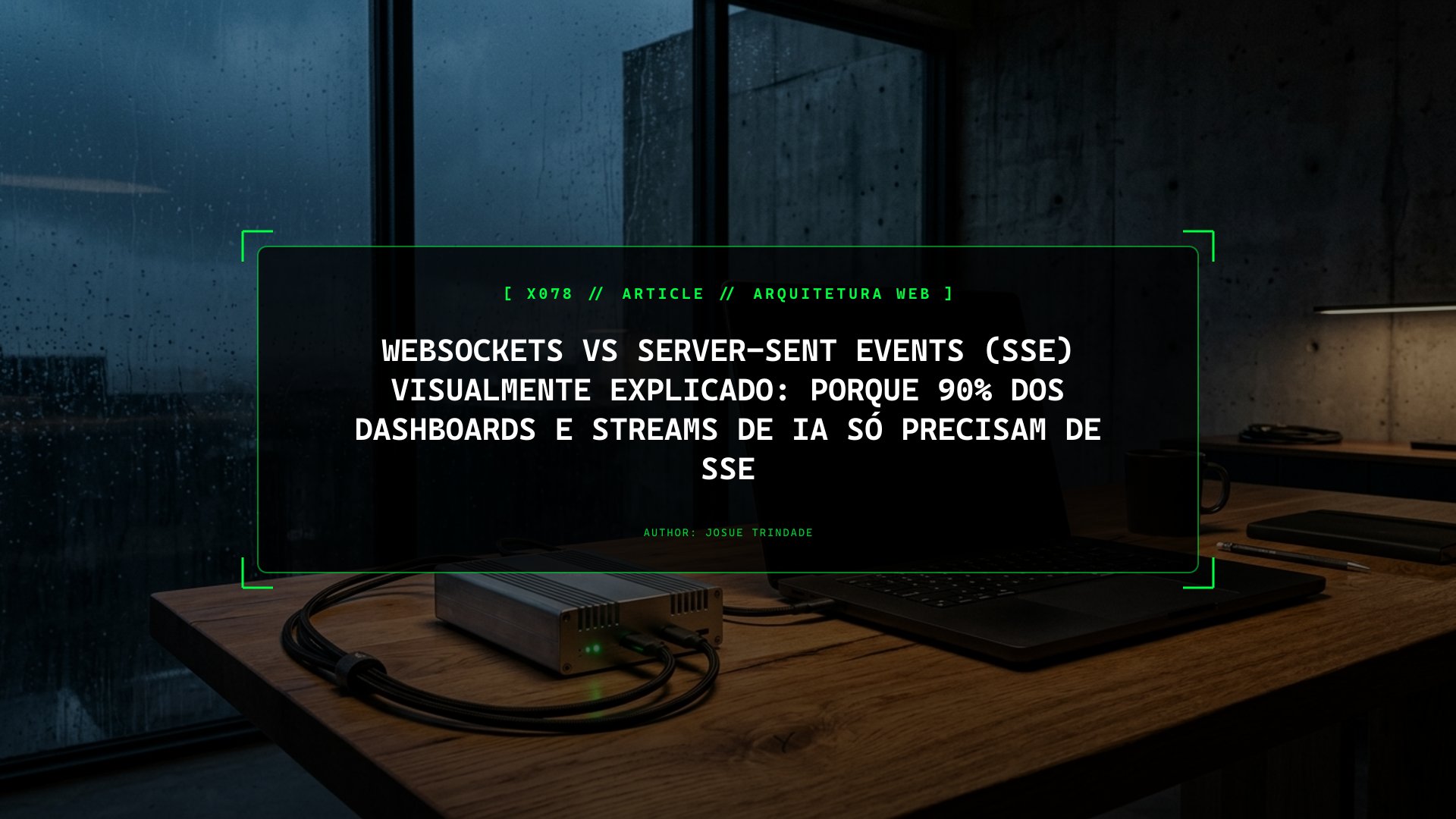 WebSockets vs Server-Sent Events (SSE) Visualmente Explicado: Porque 90% dos Dashboards e Streams de IA Só Precisam de SSE