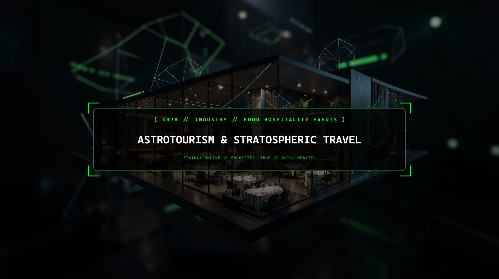 Digital services for Astrotourism & Stratospheric Travel