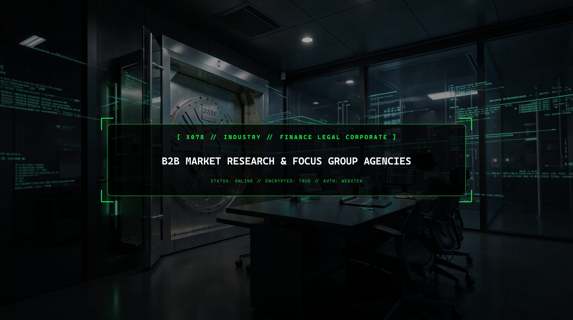 Digital services for B2B Market Research & Focus Group Agencies