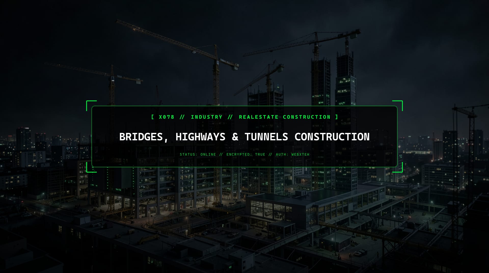 Digital services for Bridges, Highways & Tunnels Construction