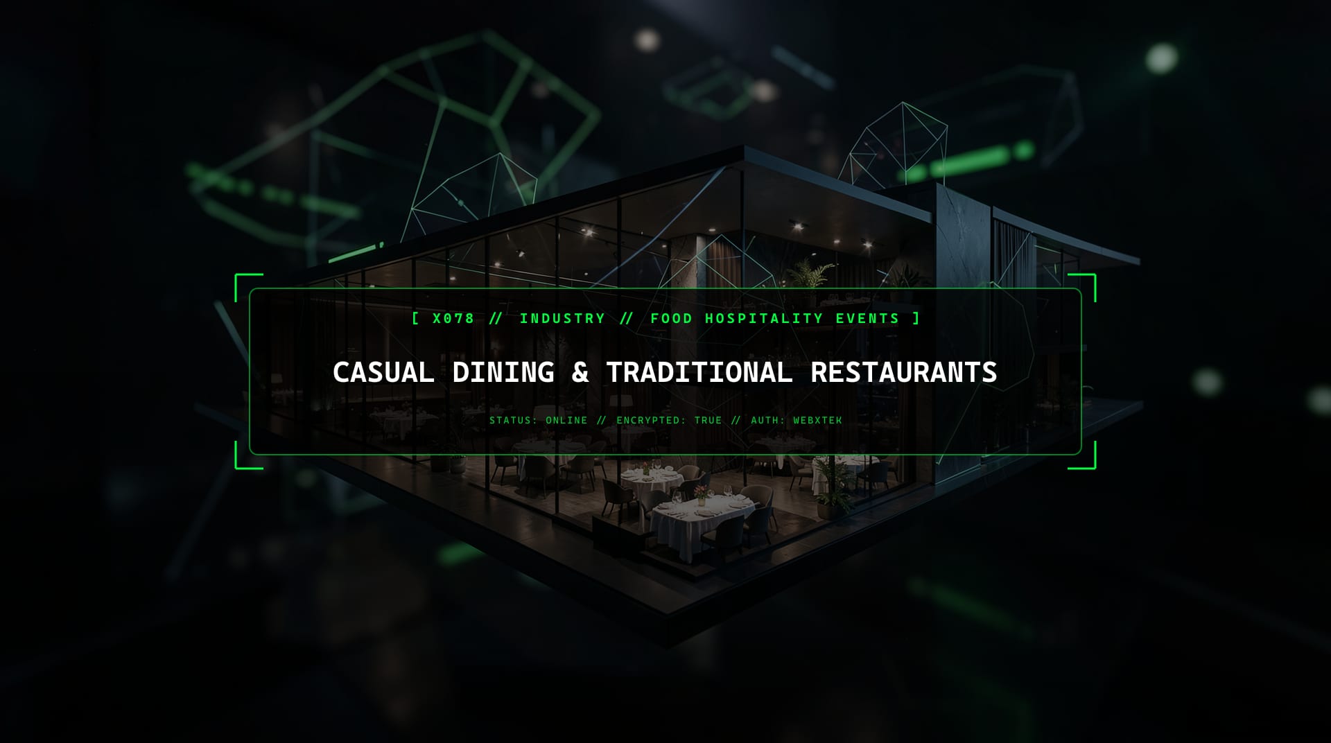 Digital services for Casual Dining & Traditional Restaurants