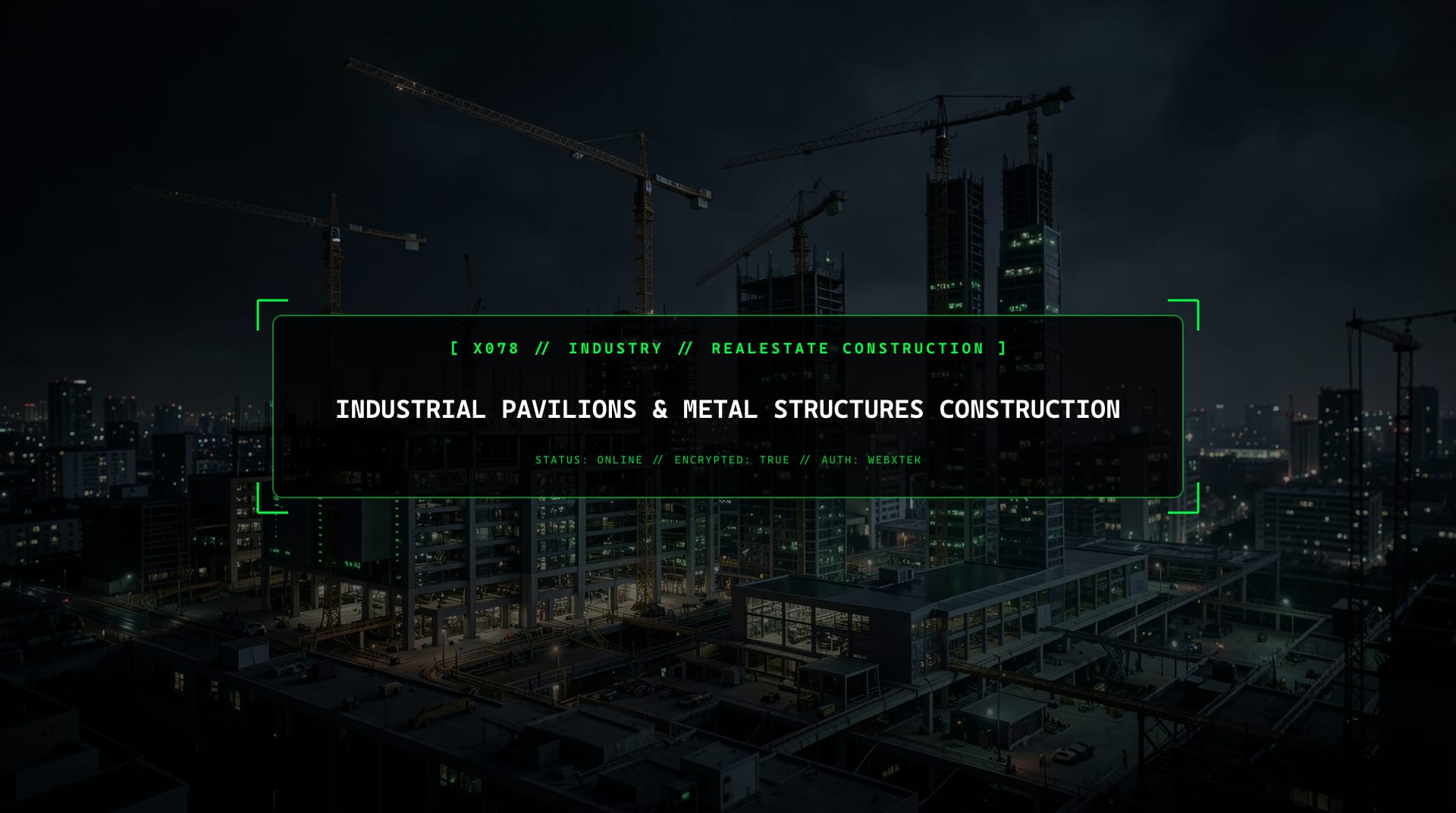 Digital services for Industrial Pavilions & Metal Structures Construction