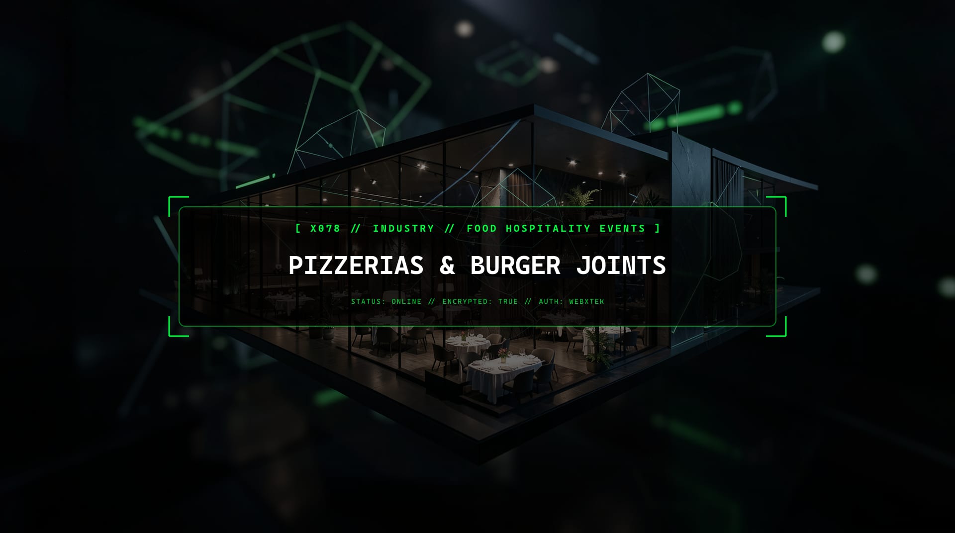 Digital services for Pizzerias & Burger Joints