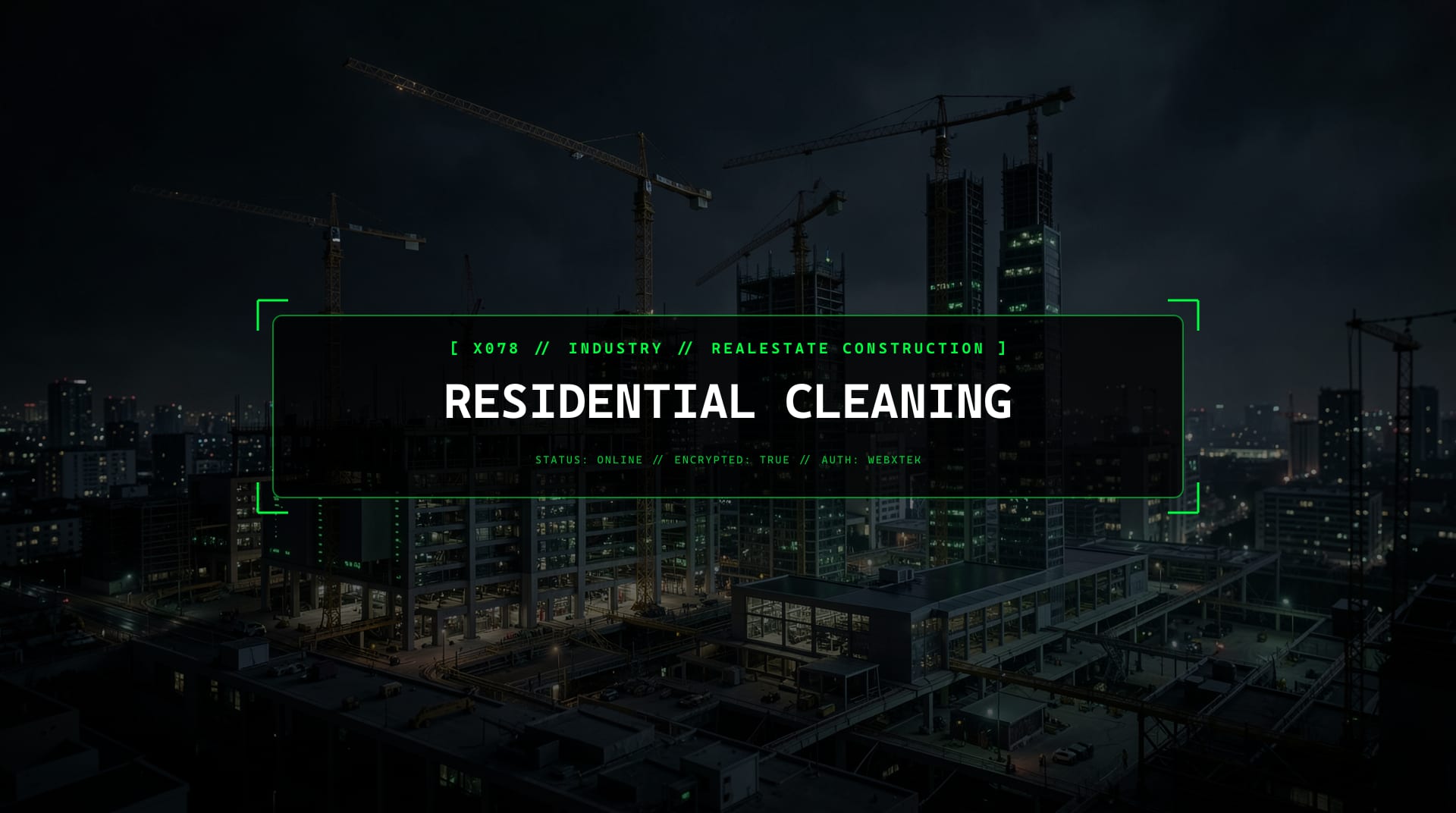 Digital services for Residential Cleaning (Domestic)