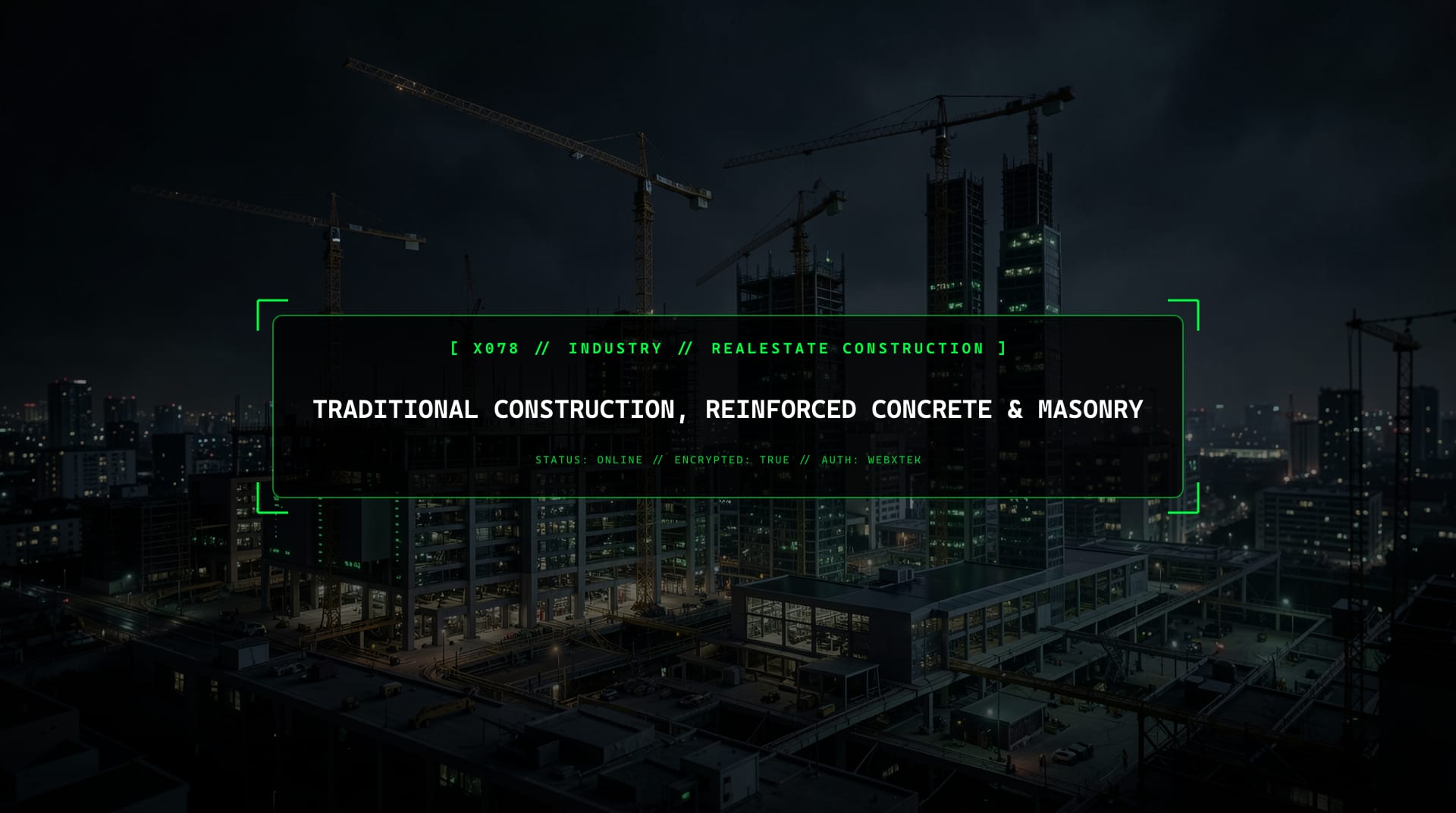 Digital services for Traditional Construction, Reinforced Concrete & Masonry