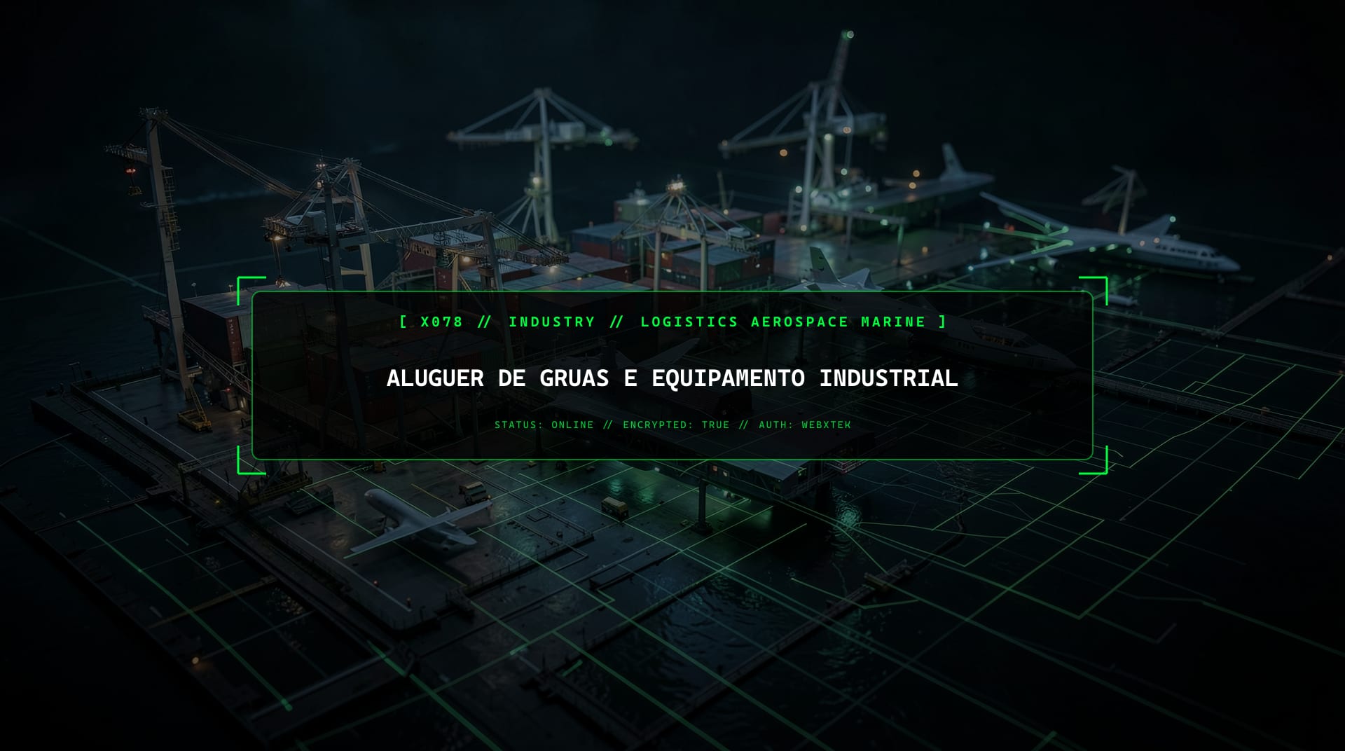 Serviços para Aluguer de Maquinaria Pesada e Gruas