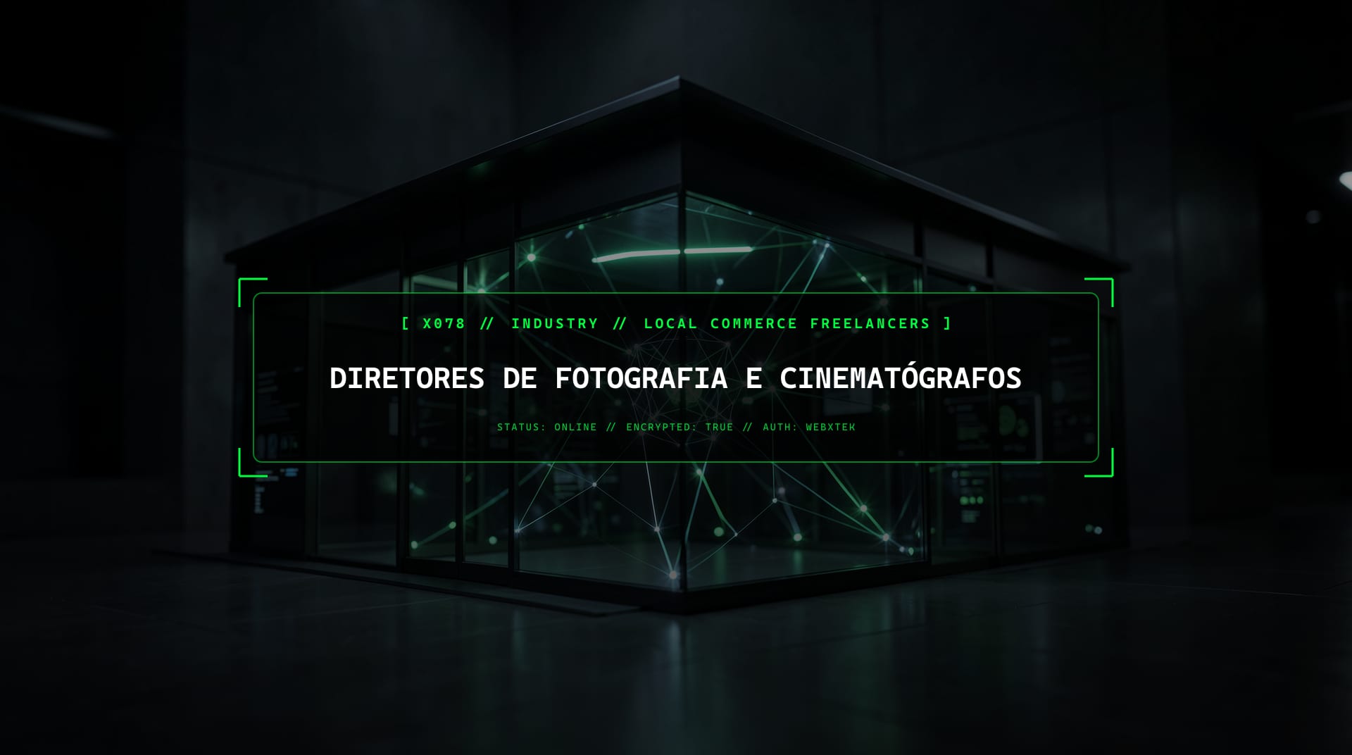 Serviços para Profissionais de Cinema e Vídeo