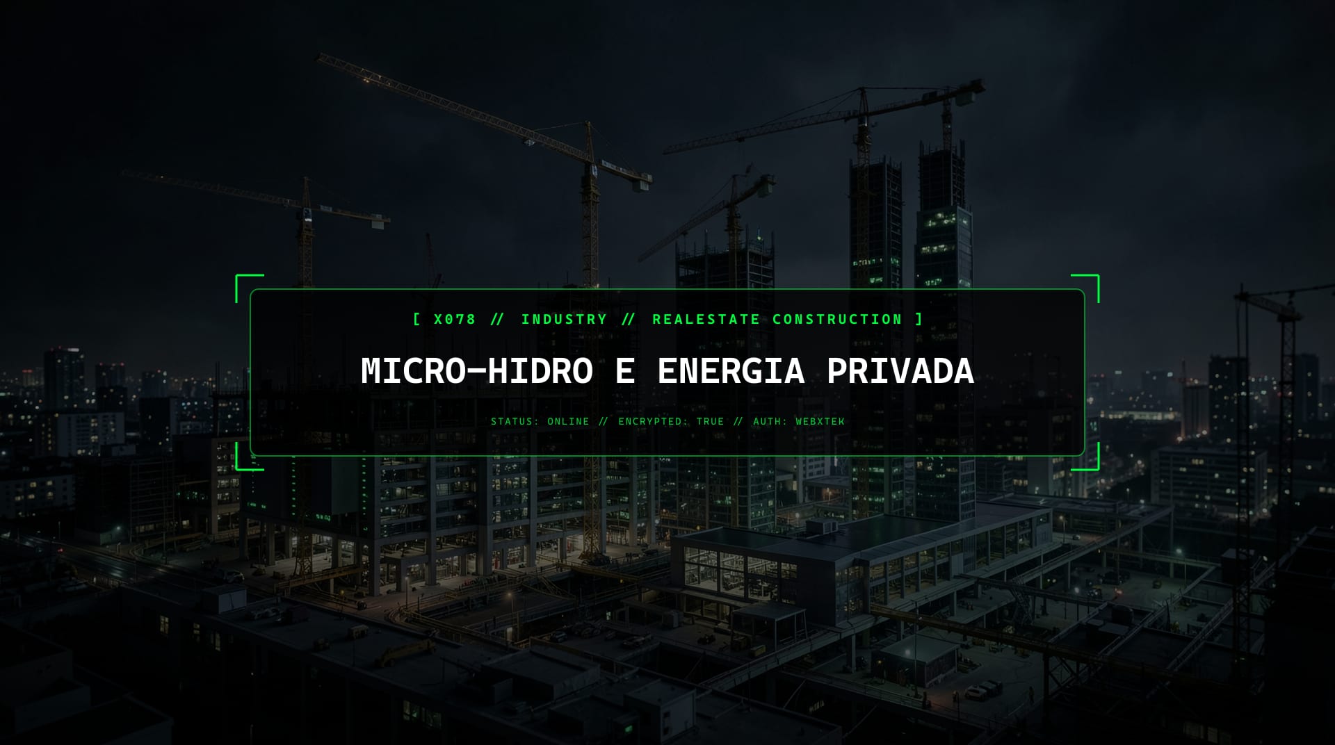Serviços para Projetos de Micro-Hídrica e Energias Renováveis