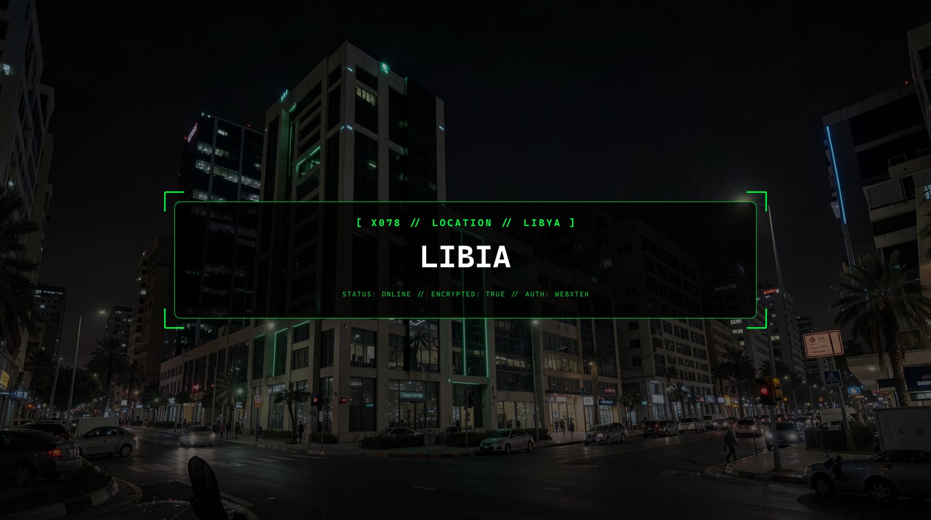 Presença digital para Líbia