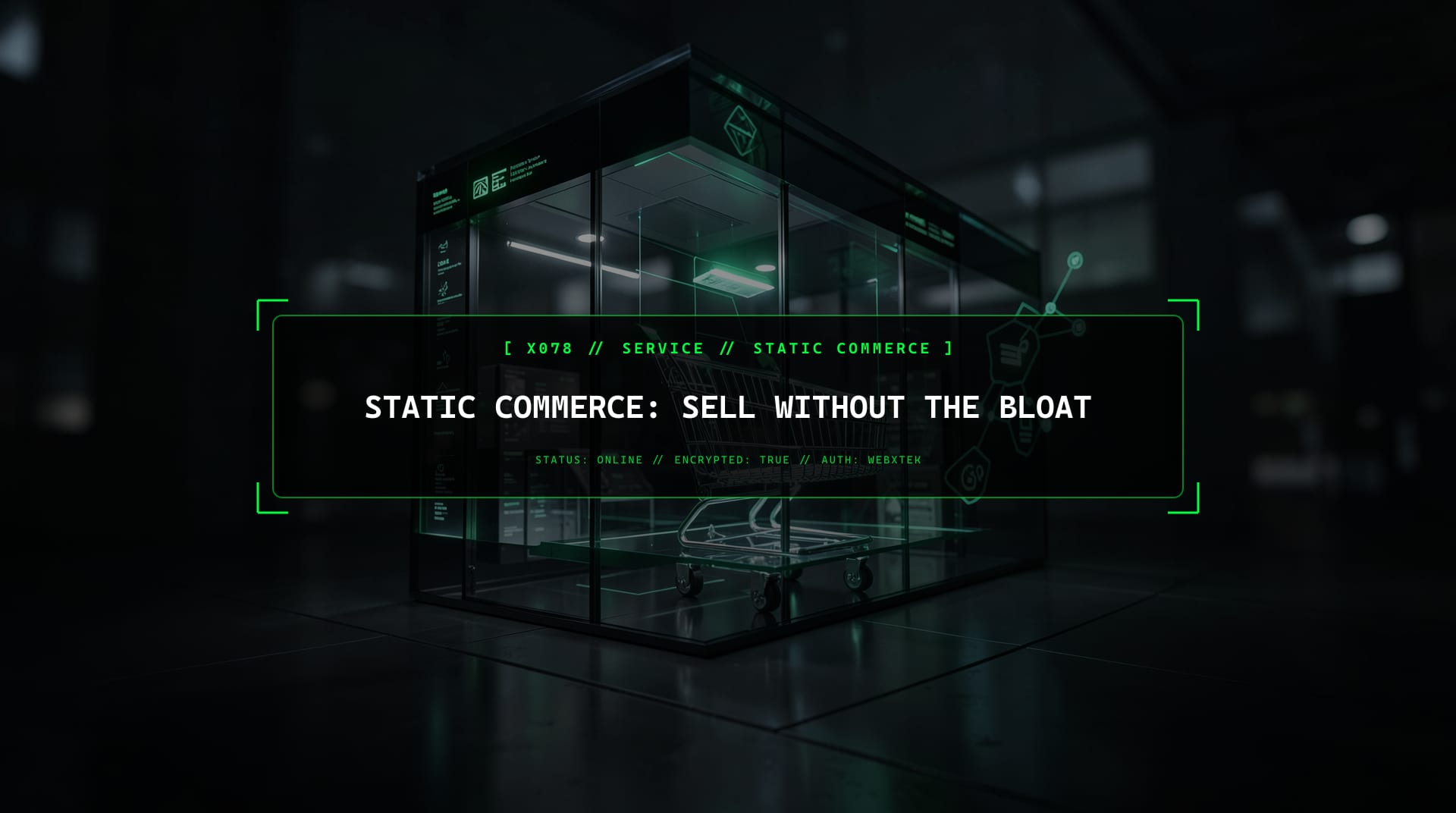 Static Commerce, Sell Products From a Fast Website