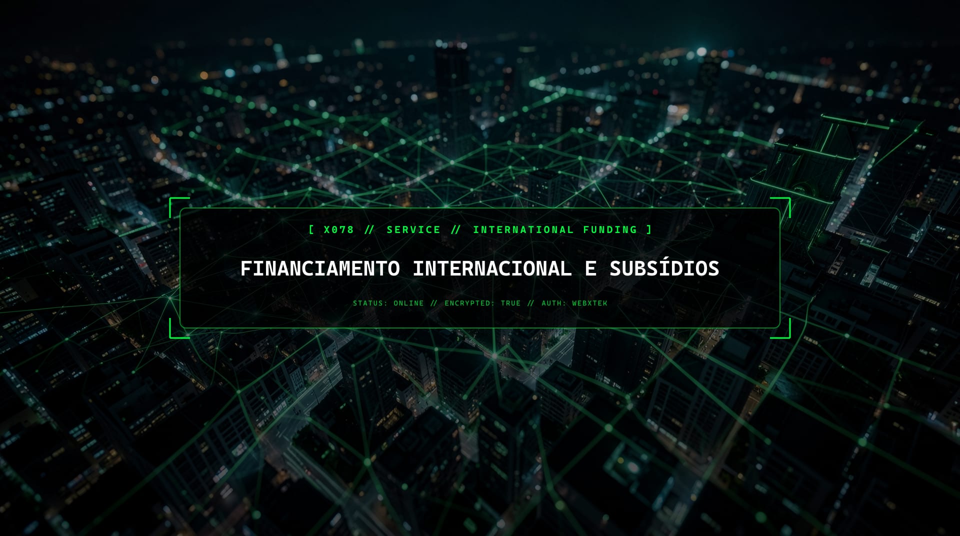 Financiamento Internacional para Digitalização de Negócios